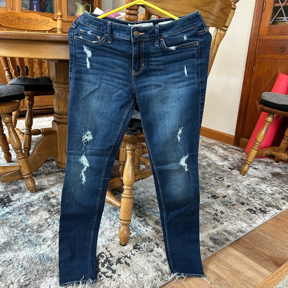 Distressed Blue Women's Hollister Jeans